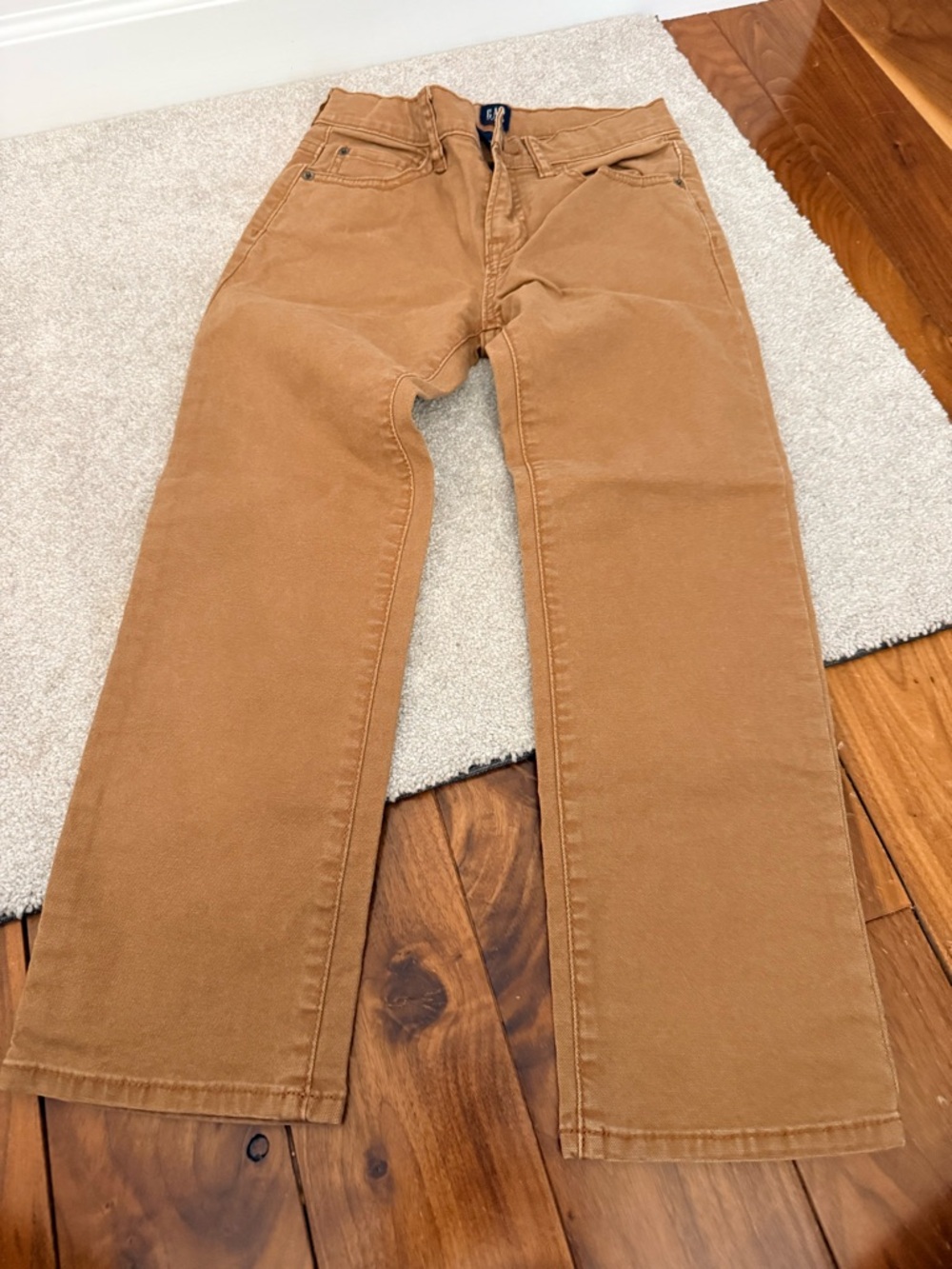 Gap size 7 boys Caramel Brown Straight-Leg Pants